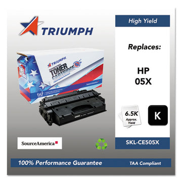 Triumph™ 751000nsh0967 Remanufactured Ce505x (05x) High-yield Toner, 6,500 Page-yield, Black freeshipping - TVN Wholesale
